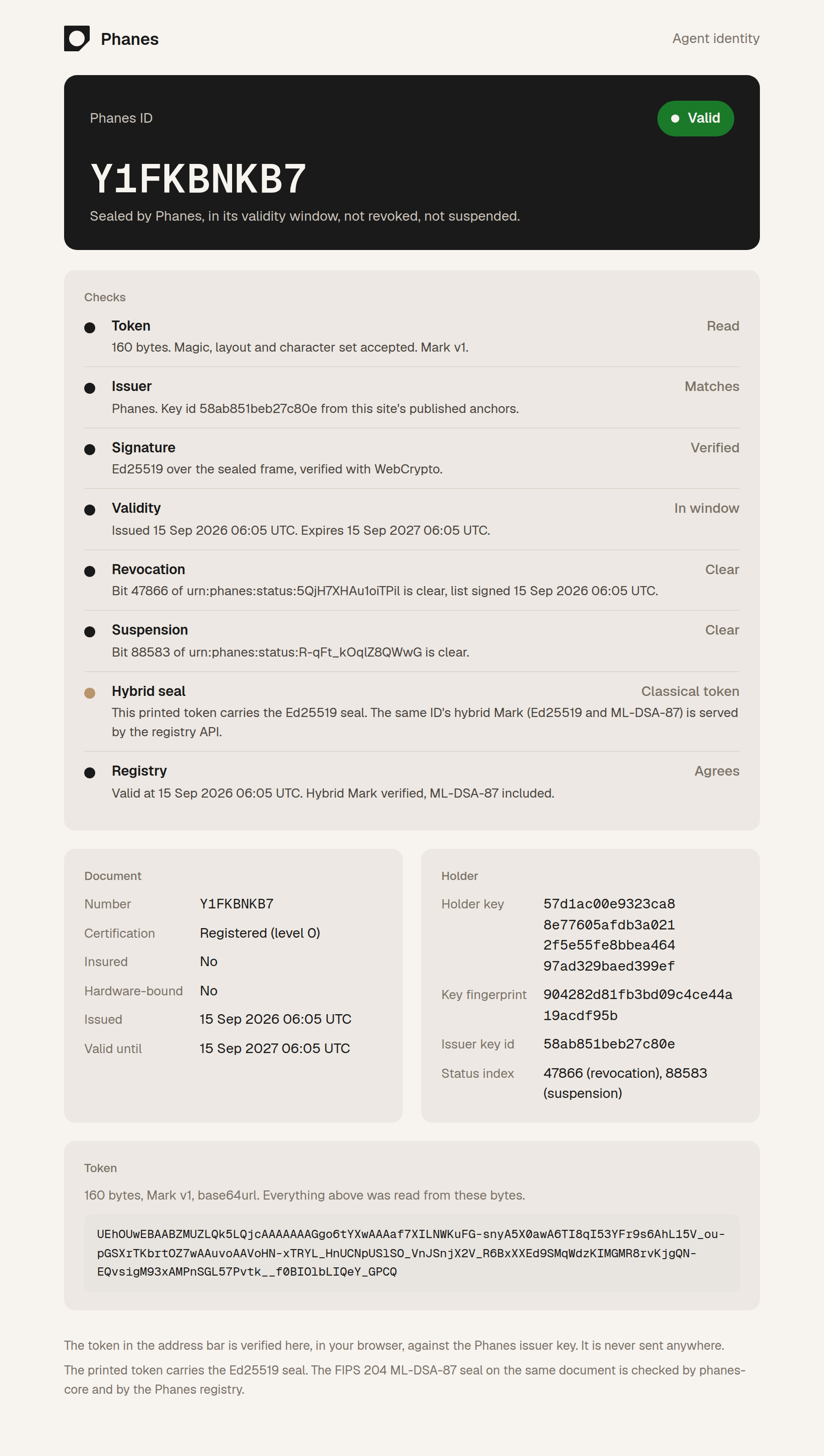 phanes.app/id verifying a valid token